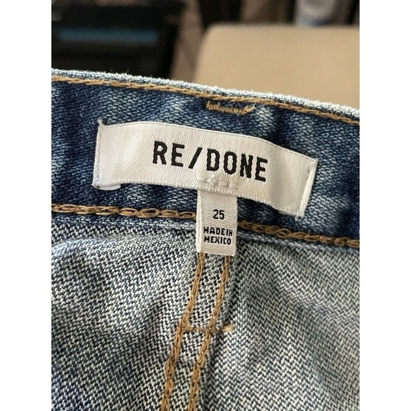RE/DONE Vintage 70s Denim Cutoffs Womens 25 High Rise Distressed Festival - Picture 6 of 8